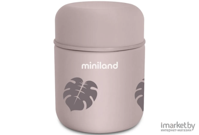 Термос Miniland Terra Thermos Mini бежевый/листья 280 мл (89444)