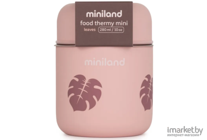 Термос Miniland Terra Thermos Mini бежевый/листья 280 мл (89444)