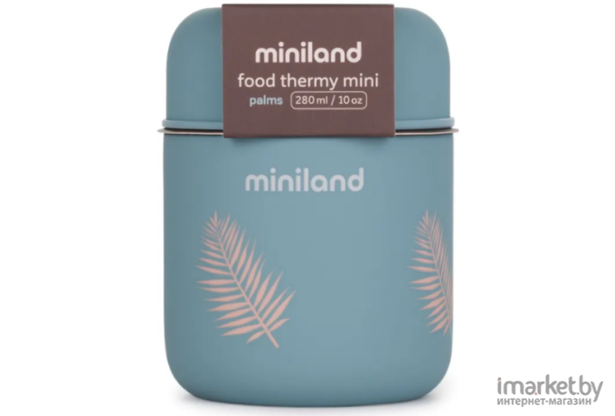 Термос Miniland Terra Thermos Mini 280 мл бирюзовый/пальмы (89443)