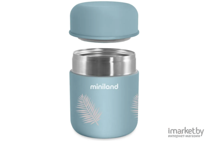 Термос Miniland Terra Thermos Mini 280 мл бирюзовый/пальмы (89443)