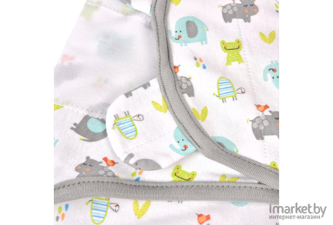 Конверт детский Summer Infant Swaddleme S/M слоники/бегемотики/лягушки (59806)