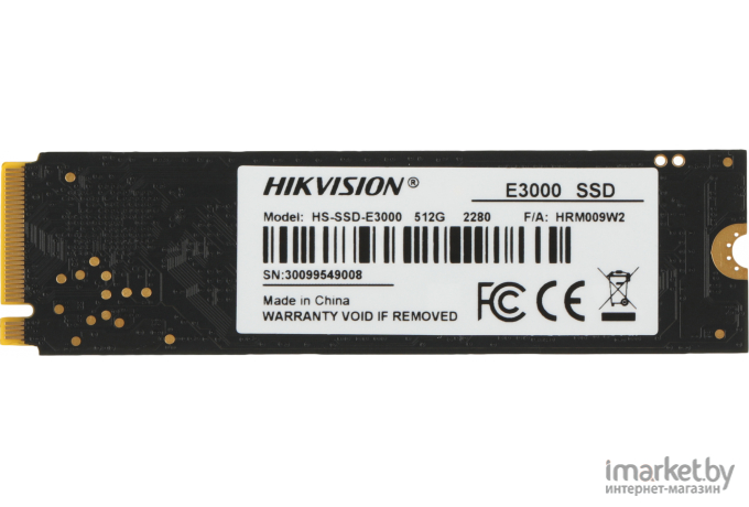 SSD-накопитель Hikvision 512 GB M.2 (HS-SSD-E3000/512G)