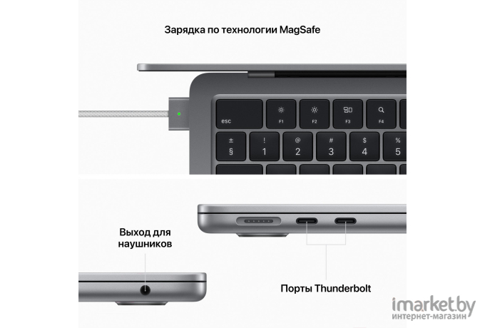 Ноутбук Apple MacBook Air 13 M2 Midnight (MLY33RU/A)