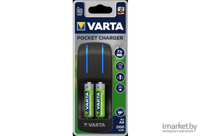 Зарядное устройство VARTA Pocket Charger 4xAA (57642101451)