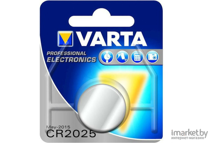 Батарейка VARTA Professional Electronics LITHIUM CR2025 3V 1BP (6025101401)