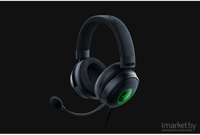 Наушники с микрофоном Razer Kraken V3 HyperSense черный (RZ04-03770100-R3M1)