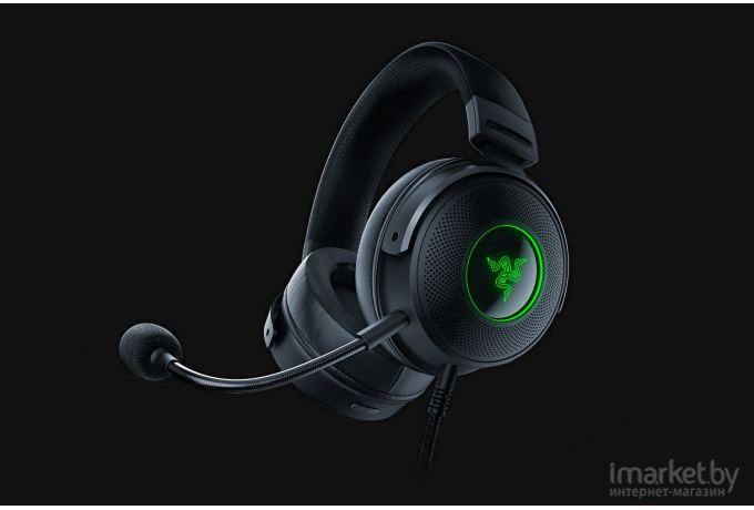 Наушники с микрофоном Razer Kraken V3 HyperSense черный (RZ04-03770100-R3M1)