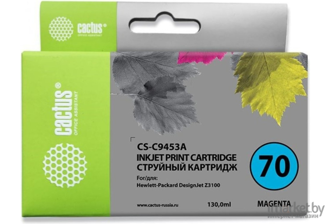 Картридж струйный Cactus CS-C9453A пурпурный