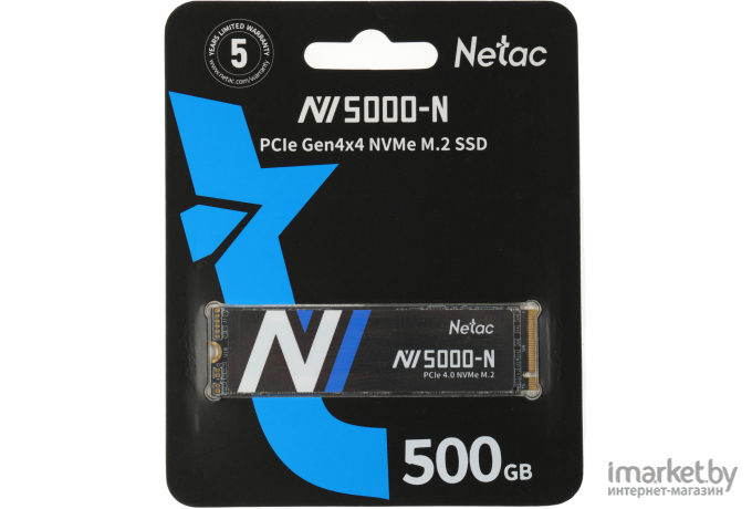 SSD-накопитель Netac NT01NV5000N-500-E4X
