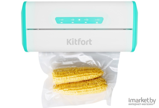 Вакууматор Kitfort KT-1514-3 белый/бирюзовый