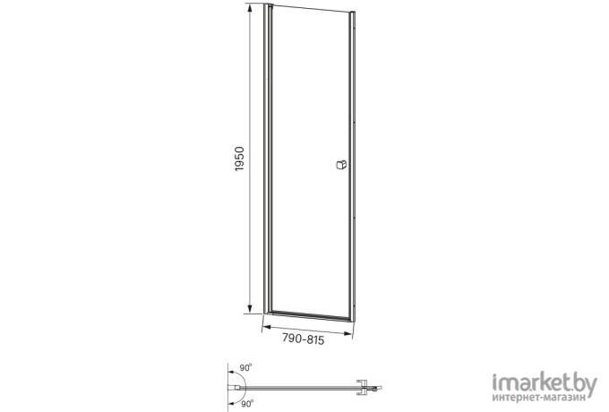 Душевая дверь Iddis Ray (RAY6CP8i69)