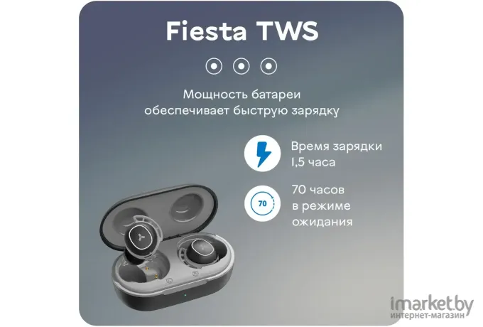 Наушники AccesStyle Fiesta TWS Grey