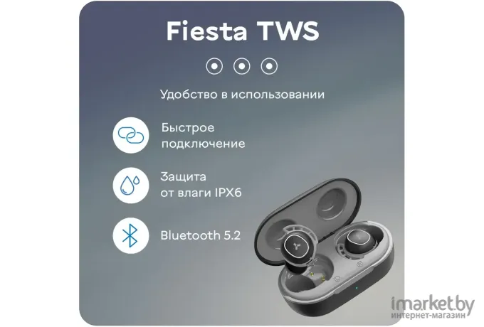 Наушники AccesStyle Fiesta TWS Grey