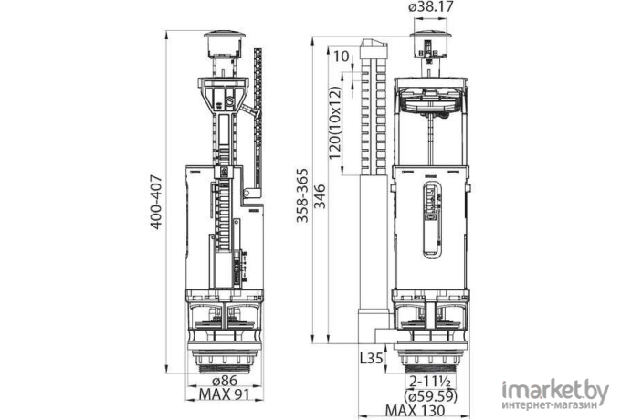 Арматура Iddis F012400-01K