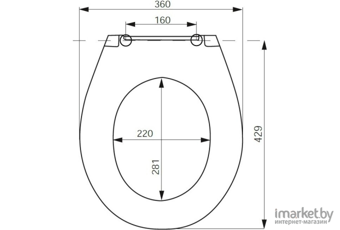 Сиденье для унитаза Iddis ID139 Dp белый