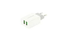 Сетевое зарядное устройство Atomic U400 2.1A 2хUSB White