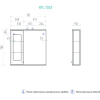 Шкаф с зеркалом Vigo Provans 700 левый со спотом (z.PRO.70.L.El)