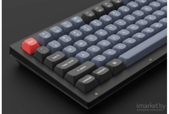 Клавиатура Keychron V1 (Frosted Black, RGB, Hot-Swap, Knob, Keychron K pro Brown Switch)