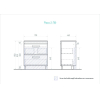 Тумба под умывальник Vigo Plaza 700-0-2 (n.PLA.FOS.70.2Y)