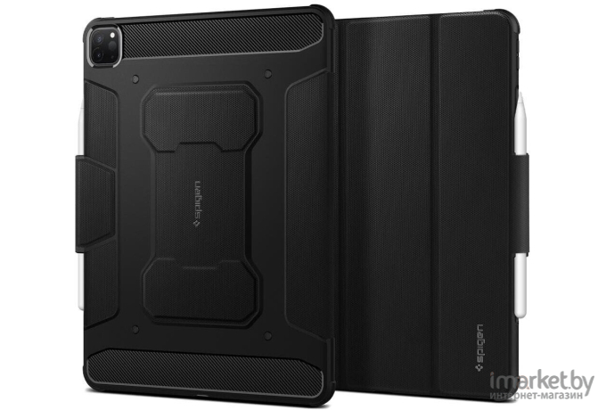 Чехол для планшета Spigen Rugged Armor Pro для iPad Pro 12.9 2021/2022 Black (ACS02889)