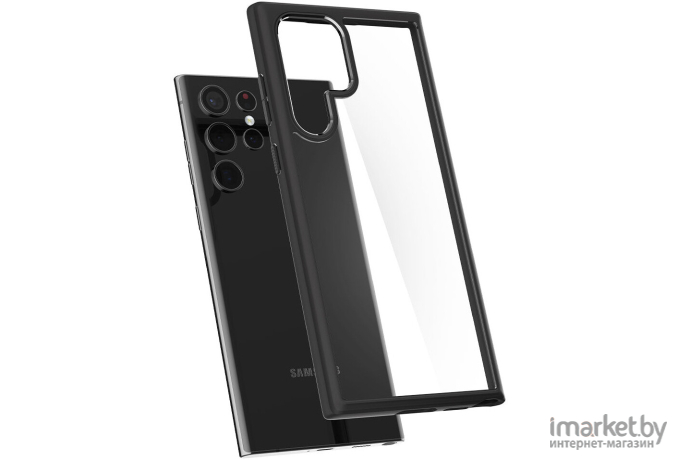 Чехол для телефона Spigen Ultra Hybrid для Galaxy S22 Ultra Matte Black (ACS03919)