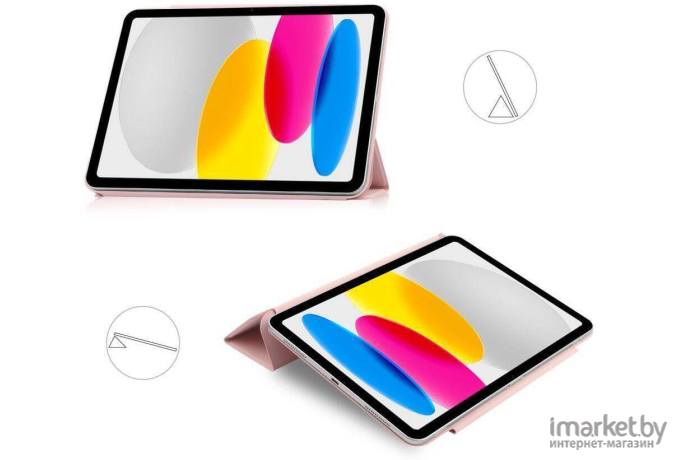 Чехол для планшета Tech-Protect SmartCase Magnetic для iPad 10.9 2022 Pink