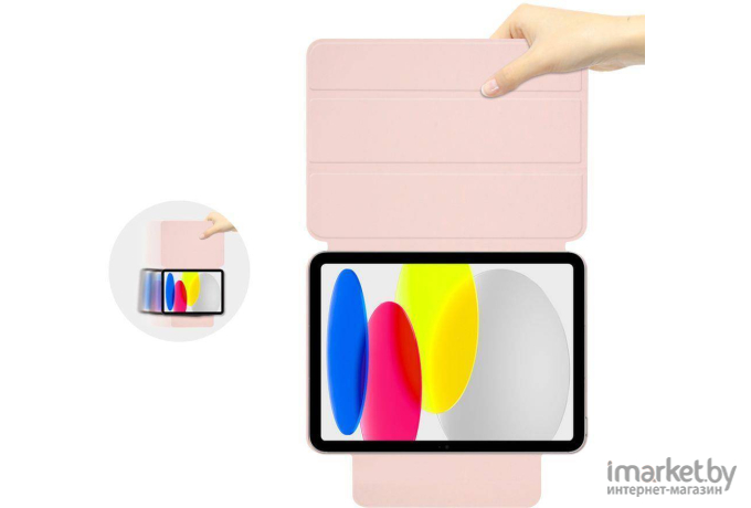 Чехол для планшета Tech-Protect SmartCase Magnetic для iPad 10.9 2022 Pink