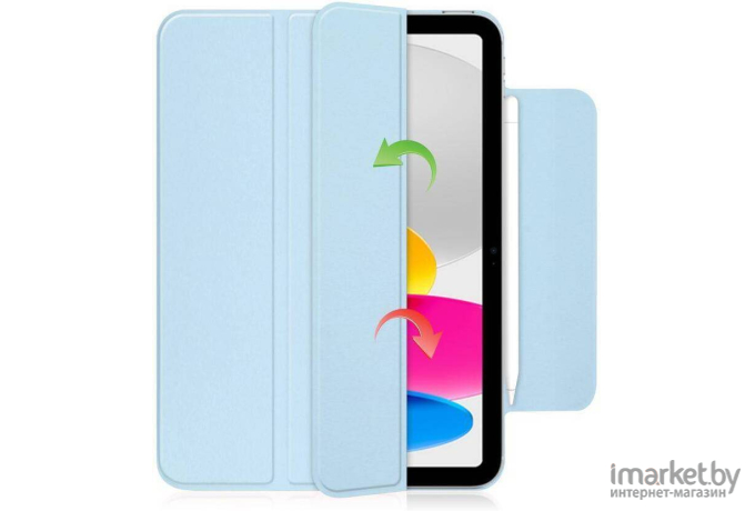 Чехол для планшета Tech-Protect SmartCase Magnetic для iPad 10.9 2022 Sky Blue