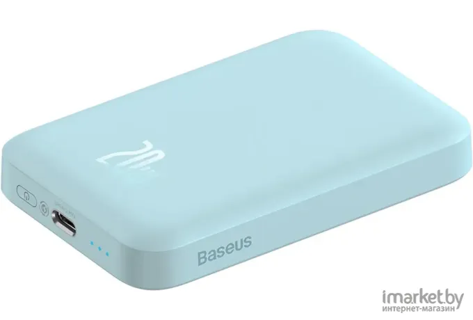 Внешний аккумулятор Baseus PPCX030003 Magnetic Mini Wireless Fast Charge Power Bank 10000mAh 20W Blue