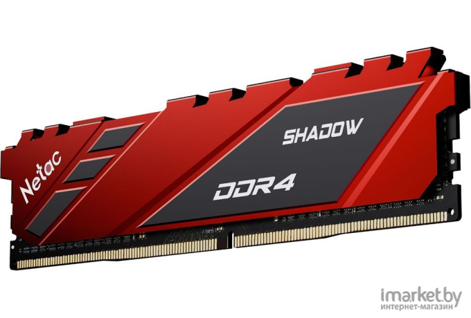 Оперативная память Netac Shadow DDR4-3600 8GB C18 Red (NTSDD4P36SP-08R)