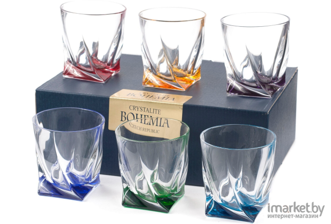 Набор стаканов Bohemia Quadro (7K8/99999/9/72R93/932-669)