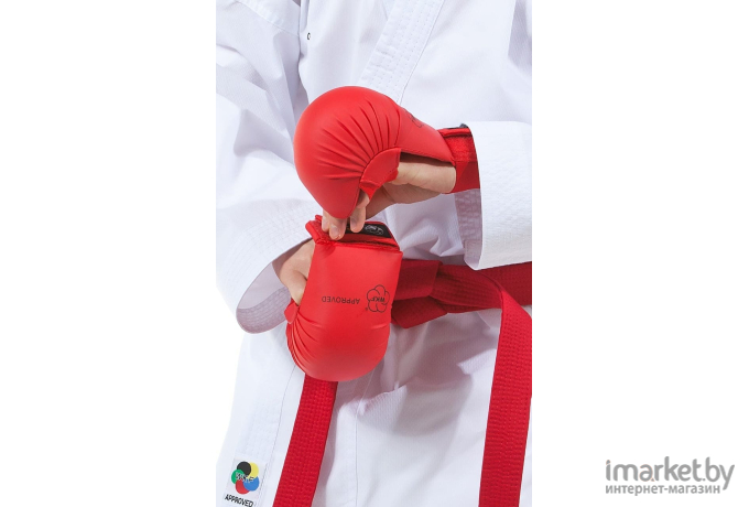 Перчатки для единоборств Tokaido Karate mitts without thumb M красный (TOK-KM-01-WKF PK-3)