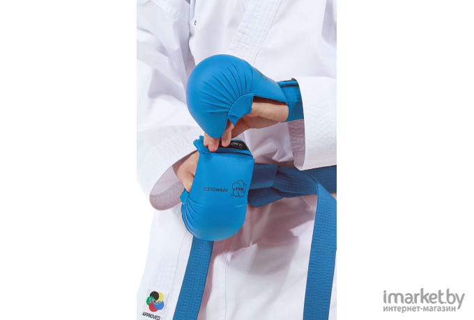 Перчатки для карате Tokaido Karate mitts without thumb М синий (TOK-KM-01-WKF PK-3)