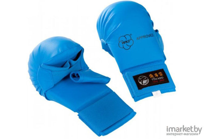 Перчатки для карате Tokaido Karate mitts with thumb L синий (TOK-KM-02-WKF PK-3)