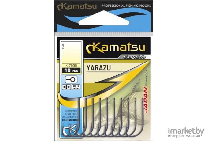 Набор крючков рыболовных KAMATSU Yarazu Bln №6 10шт (513600306)