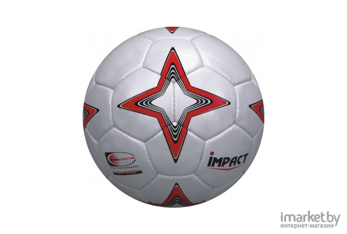 Футбольный мяч Vimpex Sport Impact 5 размер белый/красный (8002\1)