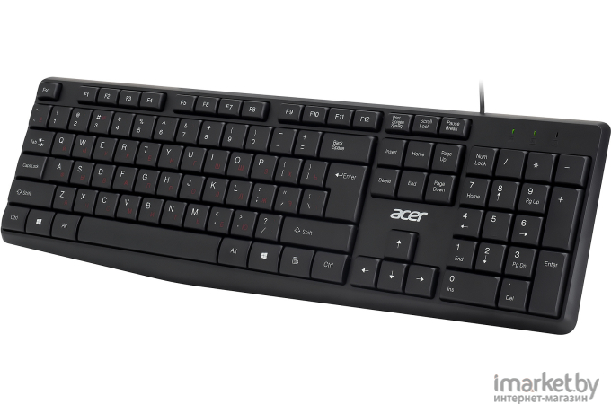 Комплект клавиатура и мышь Acer OMW141 черный (ZL.MCEEE.01M)