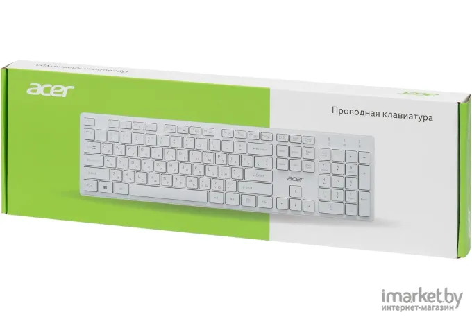 Клавиатура Acer OKW123 белый (ZL.KBDEE.00D)