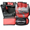 Перчатки для единоборств Vimpex Sport ММА 6060 размер XL красный/серый