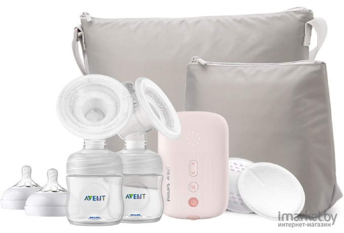 Молокоотсос Philips AVENT Premium Plus Natural Motion розовый (SCF393/11)