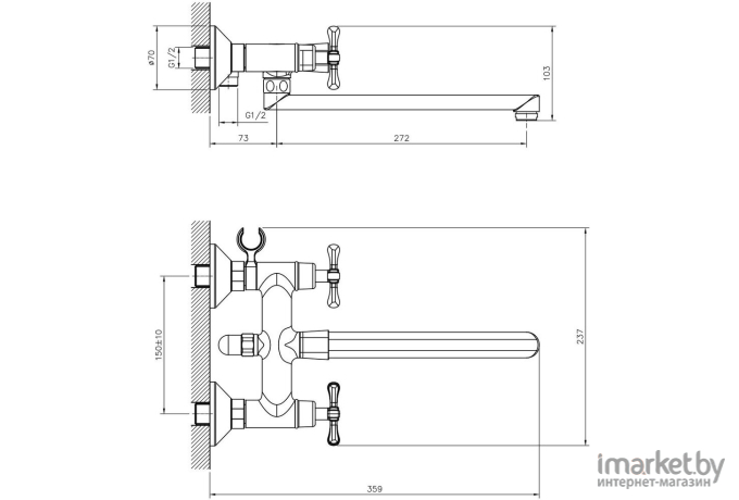 Смеситель Decoroom DR52043