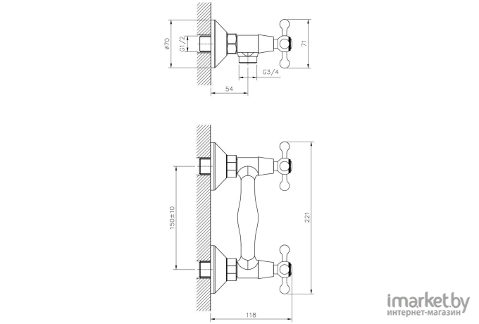 Смеситель Decoroom DR52043