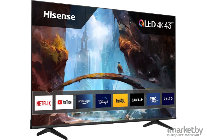 Телевизор Hisense 65E7HQ черный