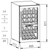 Винный шкаф Maunfeld MFWC-124D49