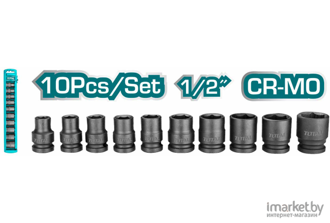 Набор ударных головок 1/2 TOTAL THISTD12101 (10 шт.)