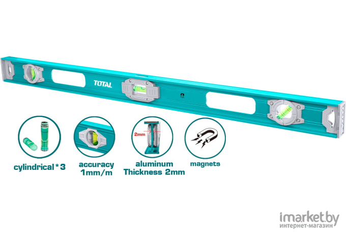 Уровень алюминиевый TOTAL TMT210026