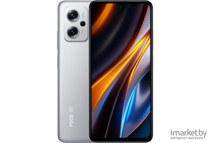 Смартфон Xiaomi POCO X4 GT 8GB/128GB Silver EU (22041216G)