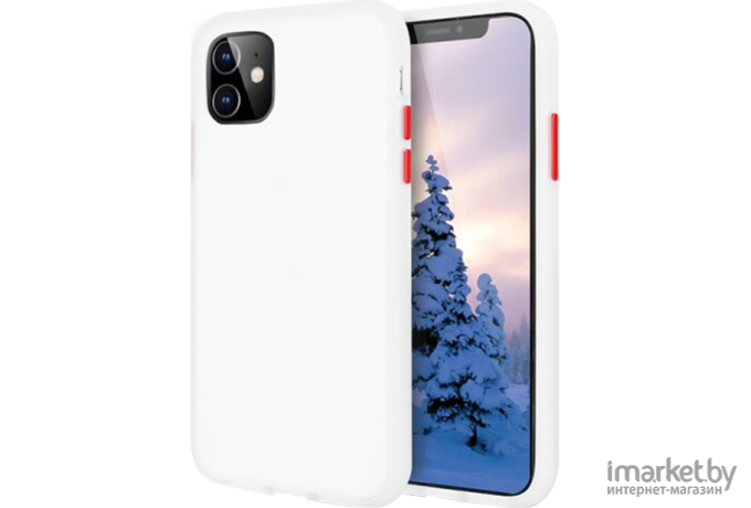 Чехол для телефона Atomic Club для Samsung Galaxy A72 белый/красный (40.600)