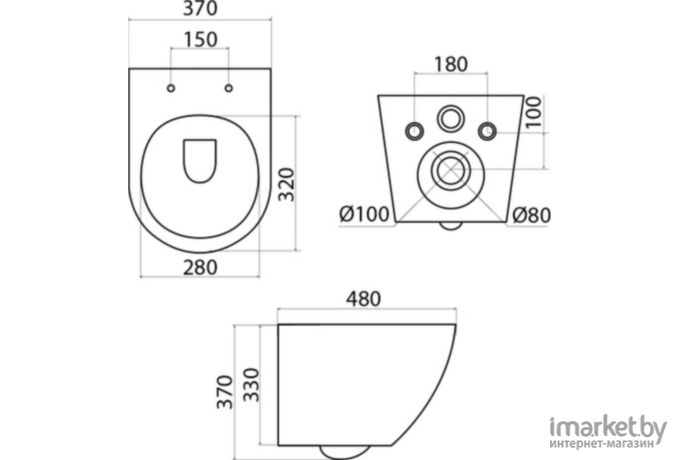 Унитаз Iddis Blanco (BLARDSEi25)