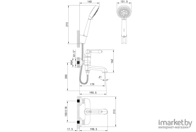 Смеситель Iddis Oxford (OXFSB02i02)